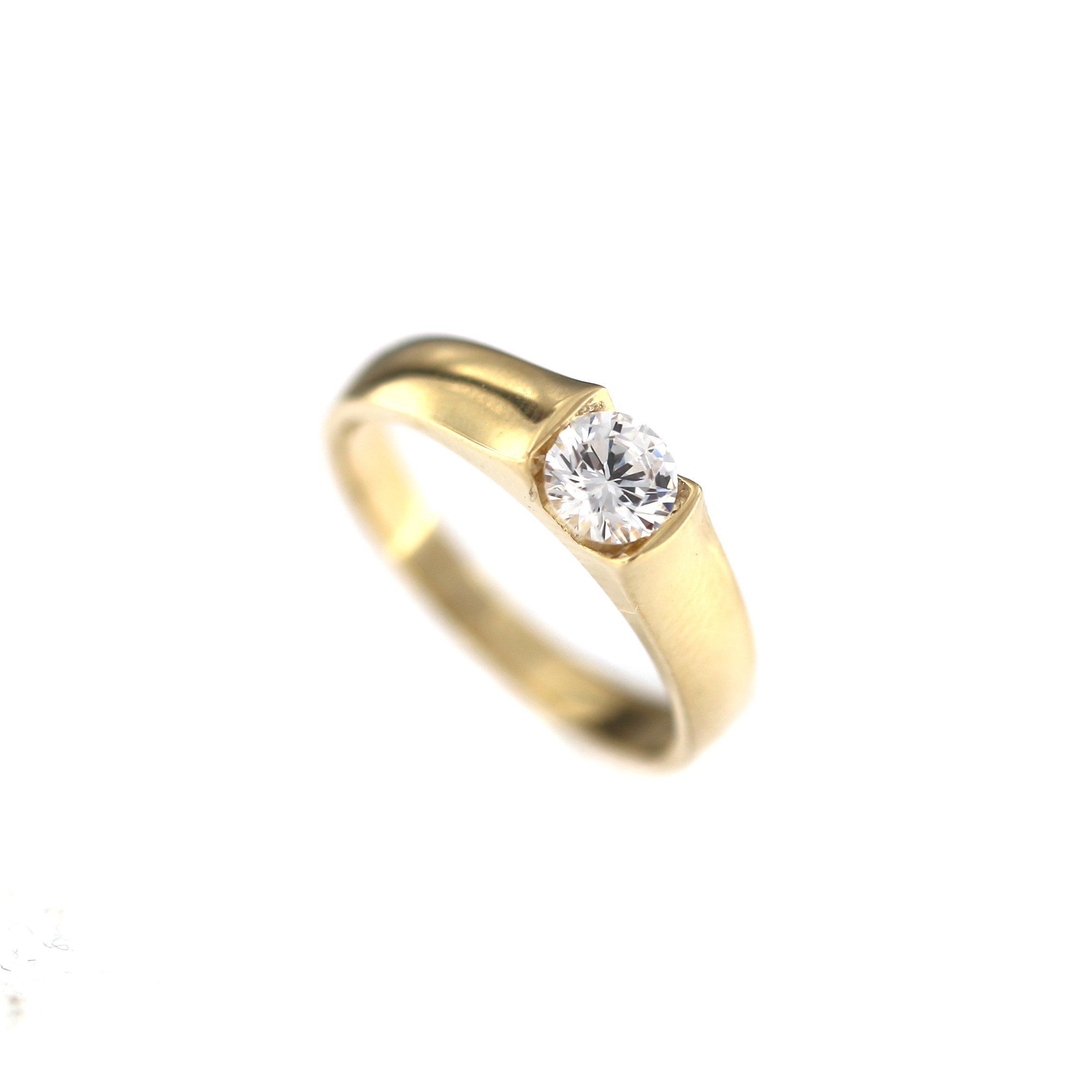 Yellow gold engagement ring DGS01-07-08