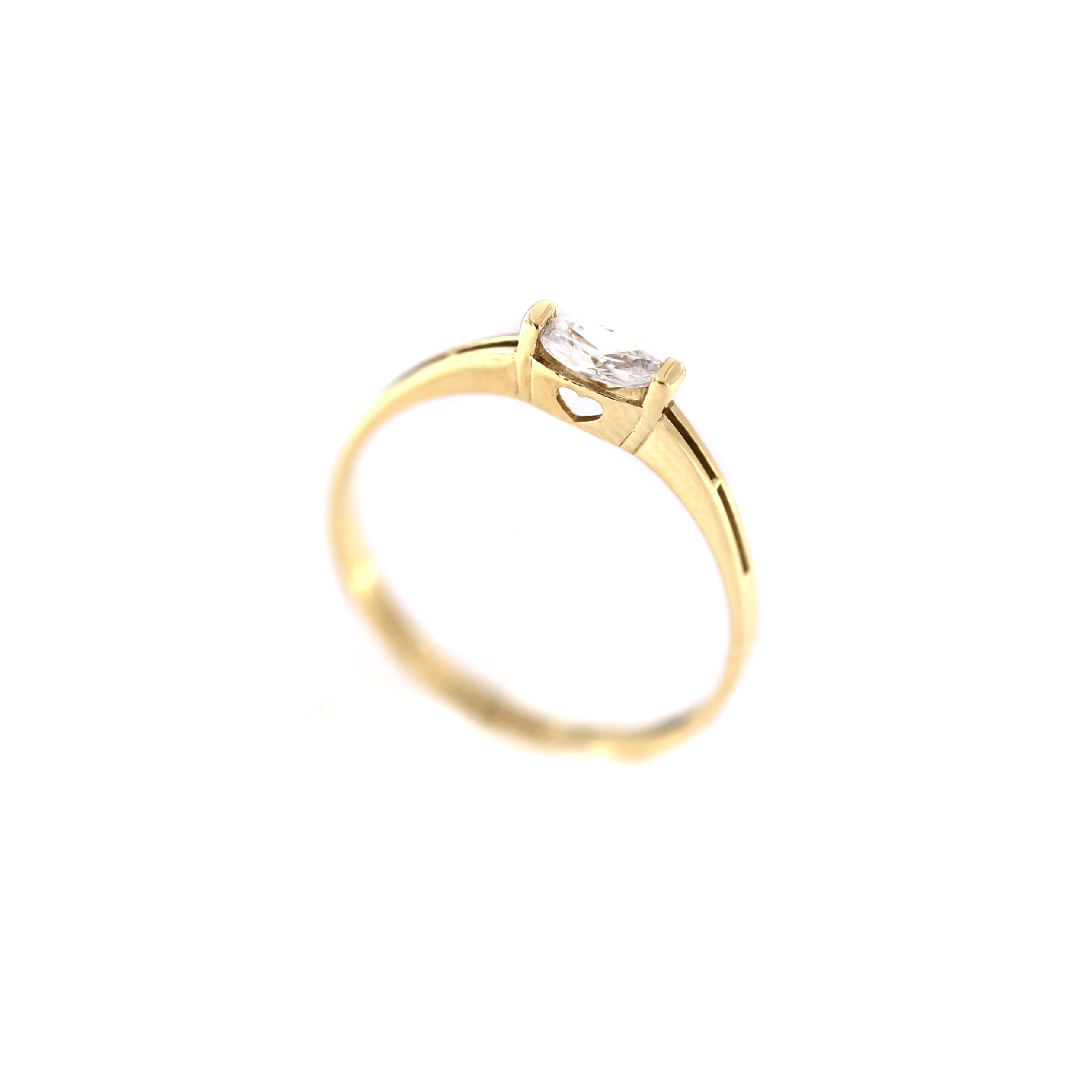 Yellow gold engagement ring DGS01-10-01