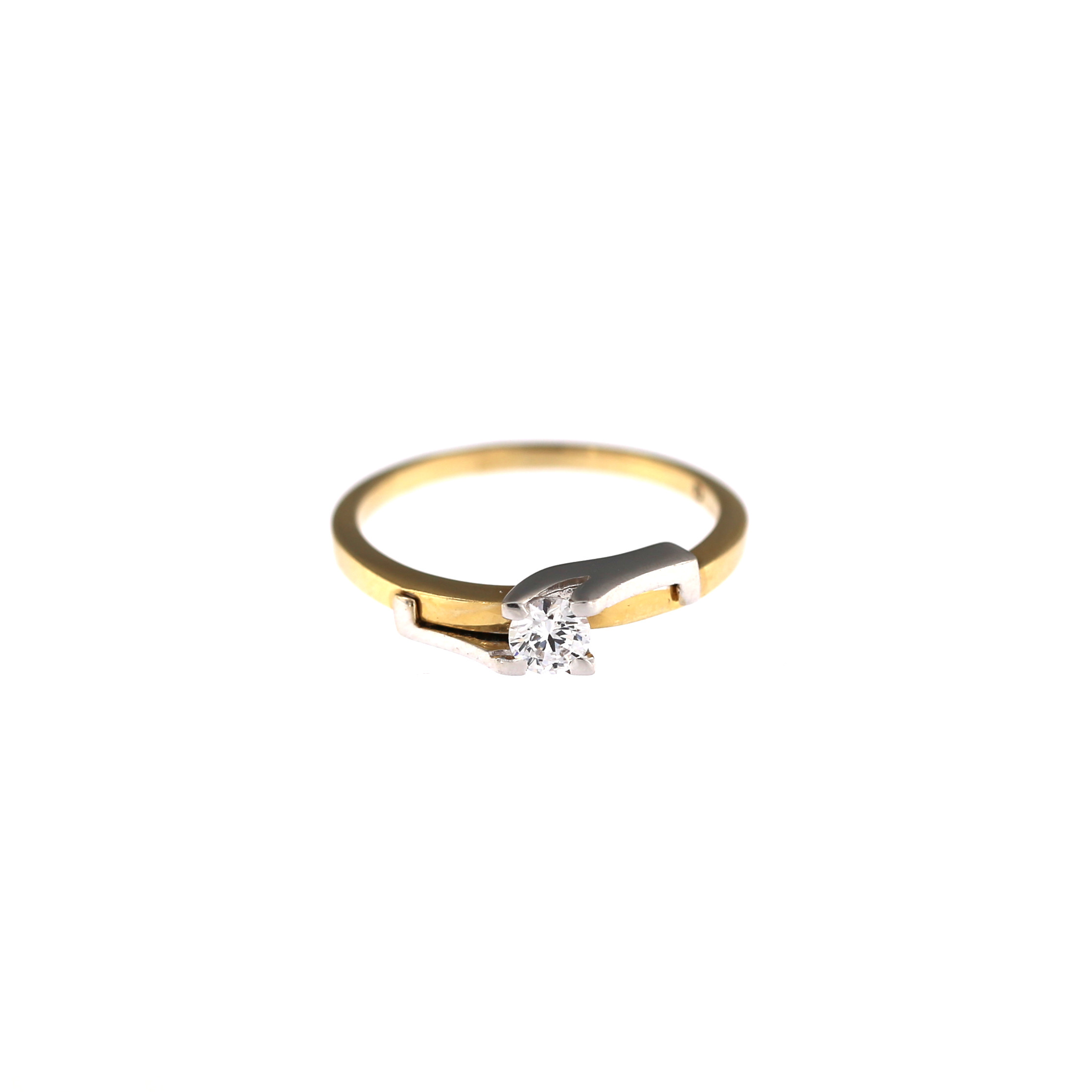 Yellow gold engagement ring DGS01-01-16