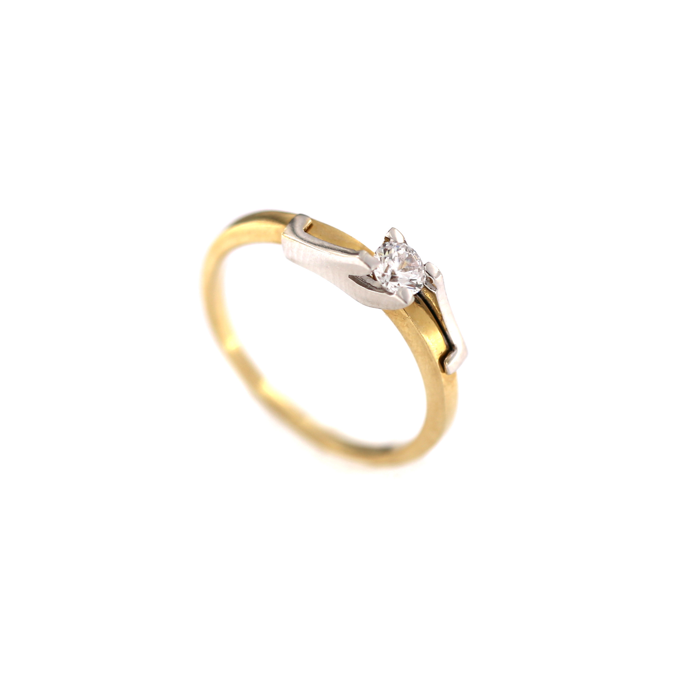 Yellow gold engagement ring DGS01-01-16