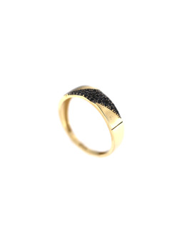 Yellow gold zirconia ring DGA09-01