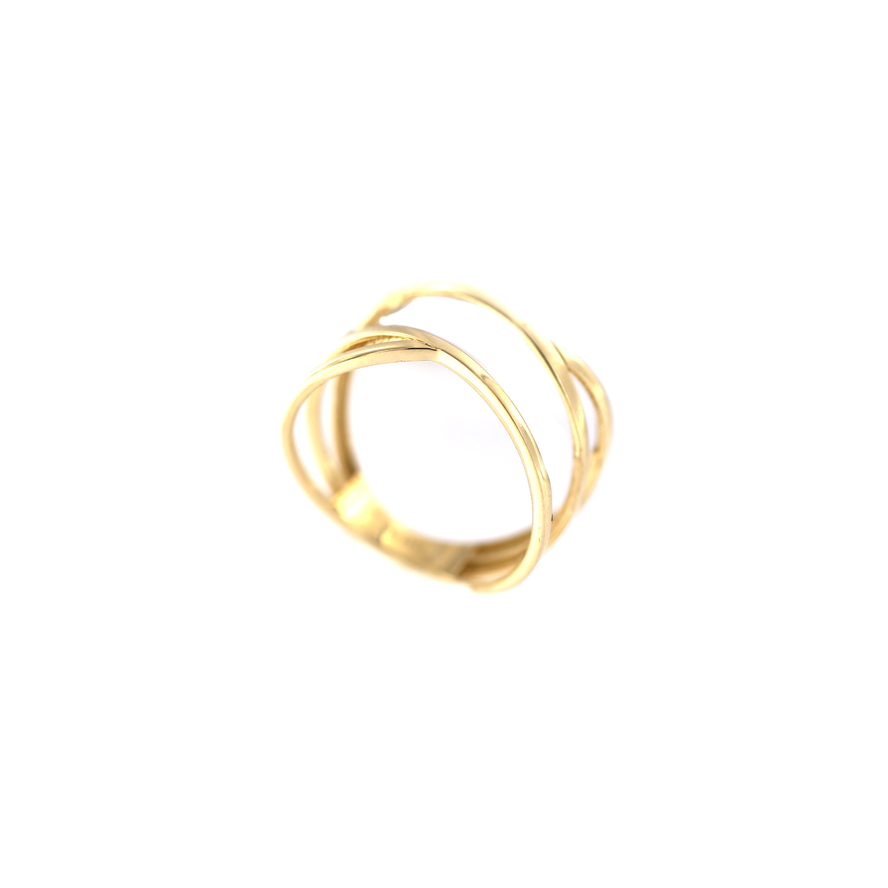 Yellow gold ring DGB10-02
