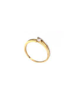 Yellow gold zirconia ring DGC07-14