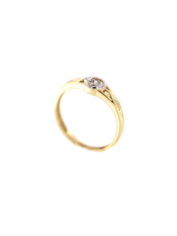 Yellow gold zirconia ring DGC10-09