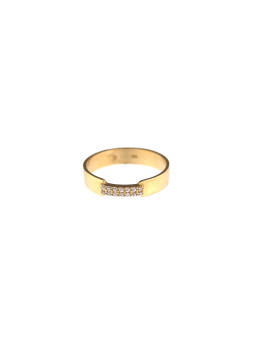 Yellow gold zirconia ring DGC11-03