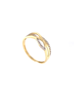 Yellow gold zirconia ring DGC13-03