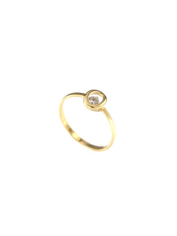 Yellow gold zirconia ring DGC14-03