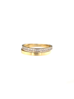 Yellow gold zirconia ring...