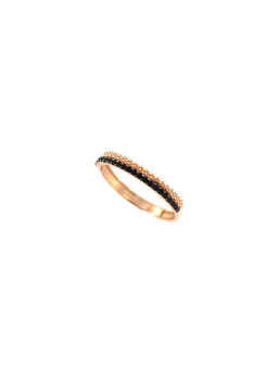 Rose gold zircon ring DRA08-12