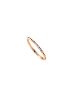 Rose gold zirconia ring...