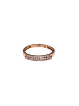 Rose gold zirconia ring...