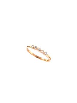 Rose gold zirconia ring...