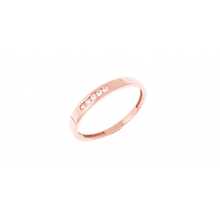 Rose gold zirconia ring DRAM05-22 D17