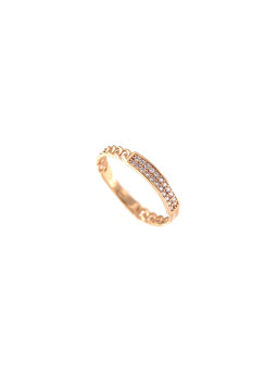 Rose gold zirconia ring...