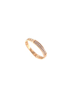 Rose gold zirconia ring DRAM05-24 D17