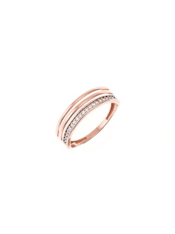 Rose gold zirconia ring DRD09-13