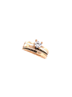 Rose gold zircon ring DRA08-13