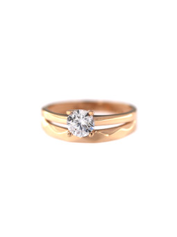 Rose gold zirconia ring...