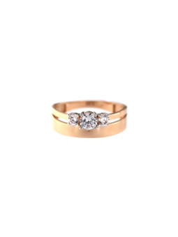 Rose gold zirconia ring...