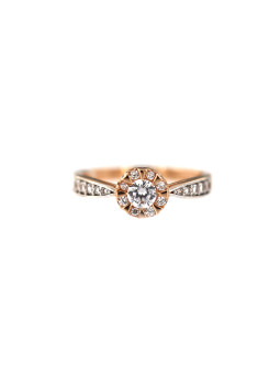 Rose gold zirconia ring DRC23-07