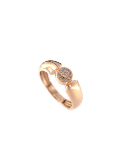 Rose gold engagement ring DRS02-02-08 18,5MM