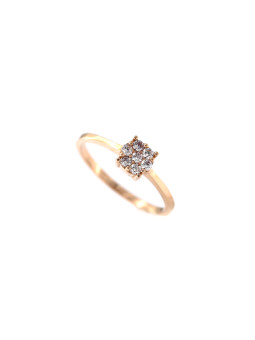 Rose gold engagement ring DRS02-10-04 18MM