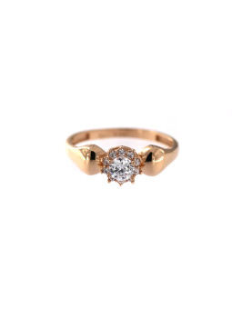 Rose gold engagement ring DRS02-10-05 17MM