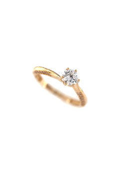 Rose gold zirconia ring...