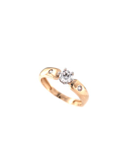 Rose gold zirconia ring DRS03-10-05