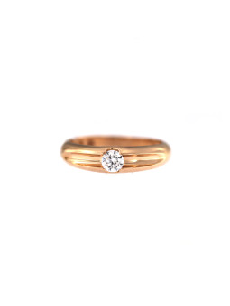 Rose gold zirconia ring DRL08-15