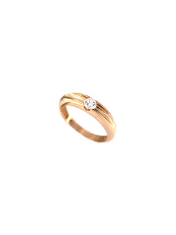 Rose gold zirconia ring DRL08-15