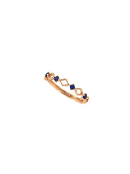 Rose gold zircon ring DRA02-05 15,5MM