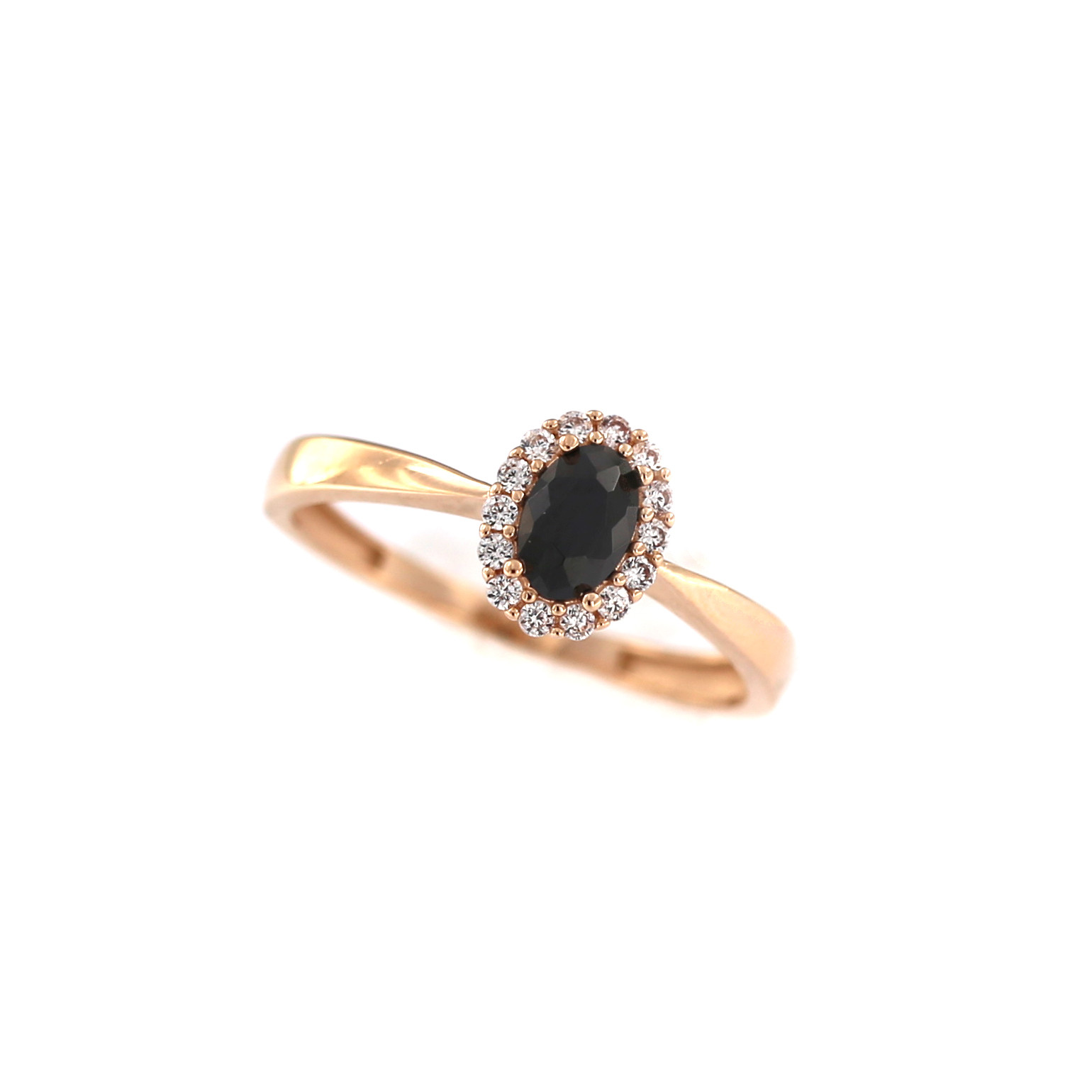 Rose gold zircon ring DRA08-18