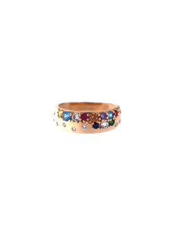 Rose gold zirconia ring DRA13-04 16,5MM