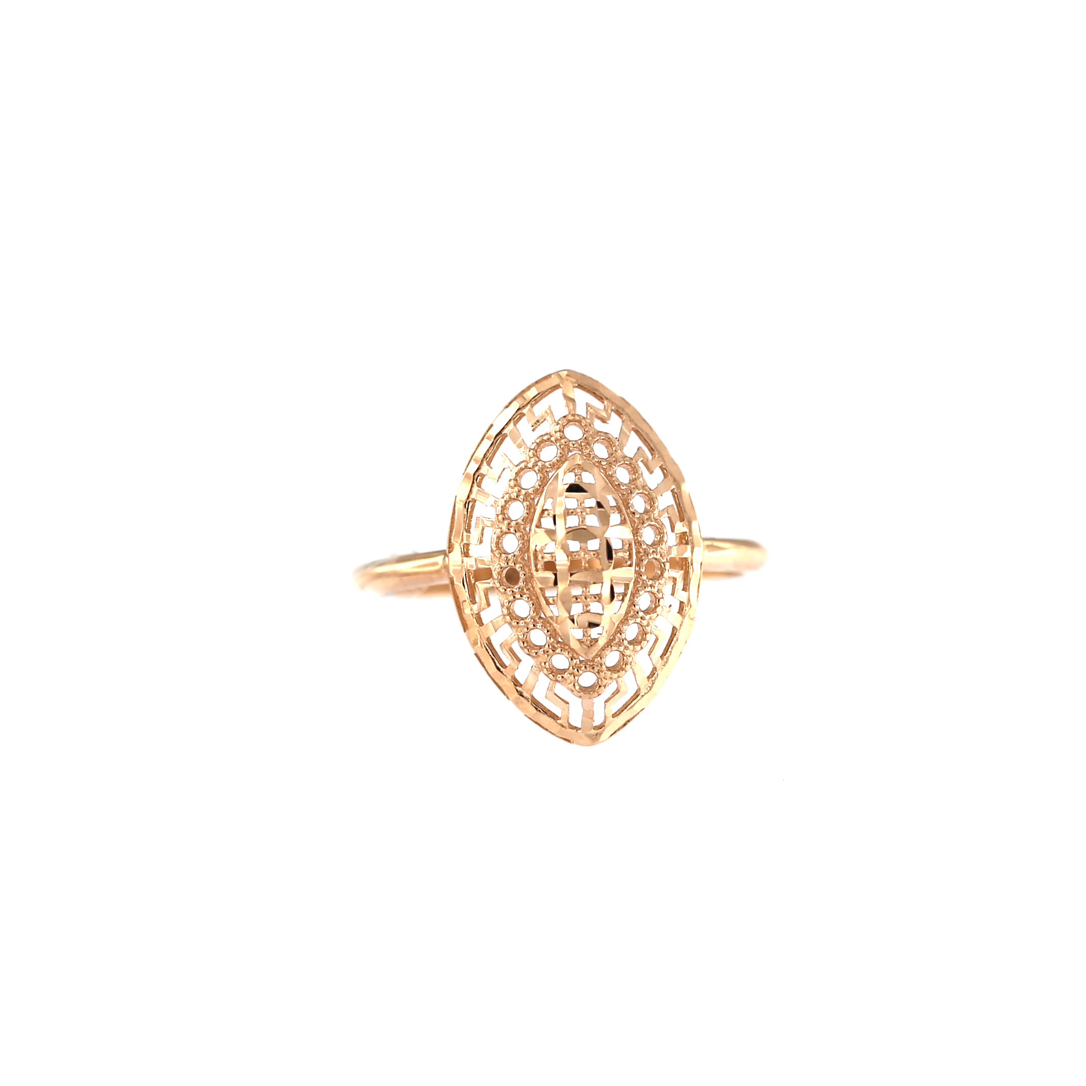Rose gold ring DRB07-14