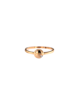 Rose gold zirconia ring DRC02-12