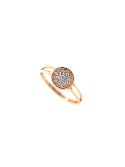 Rose gold zirconia ring DRC02-13 18MM