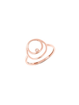 Rose gold zirconia ring DRC02-14 16.5MM