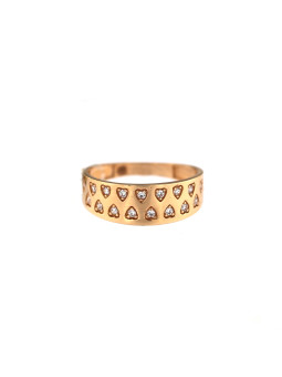 Rose gold zirconia ring DRC06-61