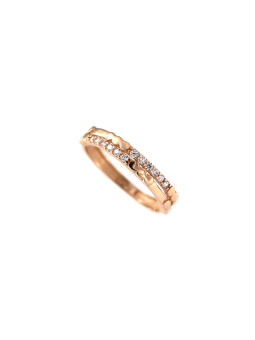 Rose gold zirconia ring...