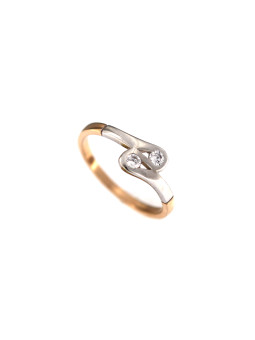 Rose gold zirconia ring DRC08-15