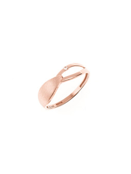 Rose gold zirconia ring DRC09-08
