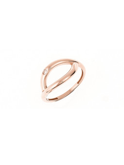 Rose gold zirconia ring DRC09-09 18MM