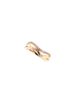 Rose gold zirconia ring DRC11-45