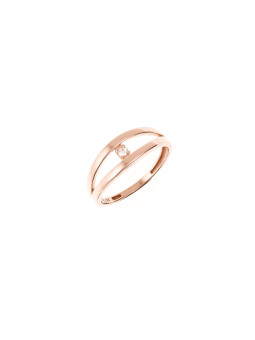 Rose gold zirconia ring...