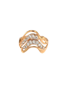 Rose gold zirconia ring...