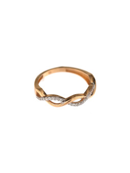 Rose gold zirconia ring DRC14-05