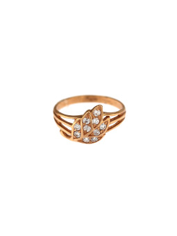 Rose gold zirconia ring DRC15-03