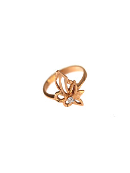 Rose gold zirconia ring...