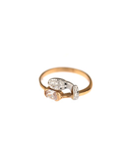 Rose gold zirconia ring DRC20-01